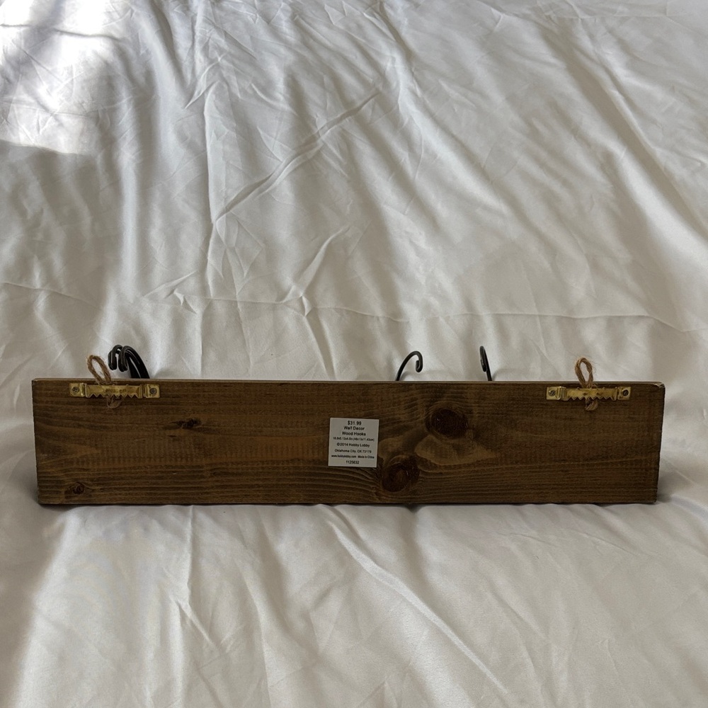 Rustic Wooden Wall Hooks - Picture 4 of 5